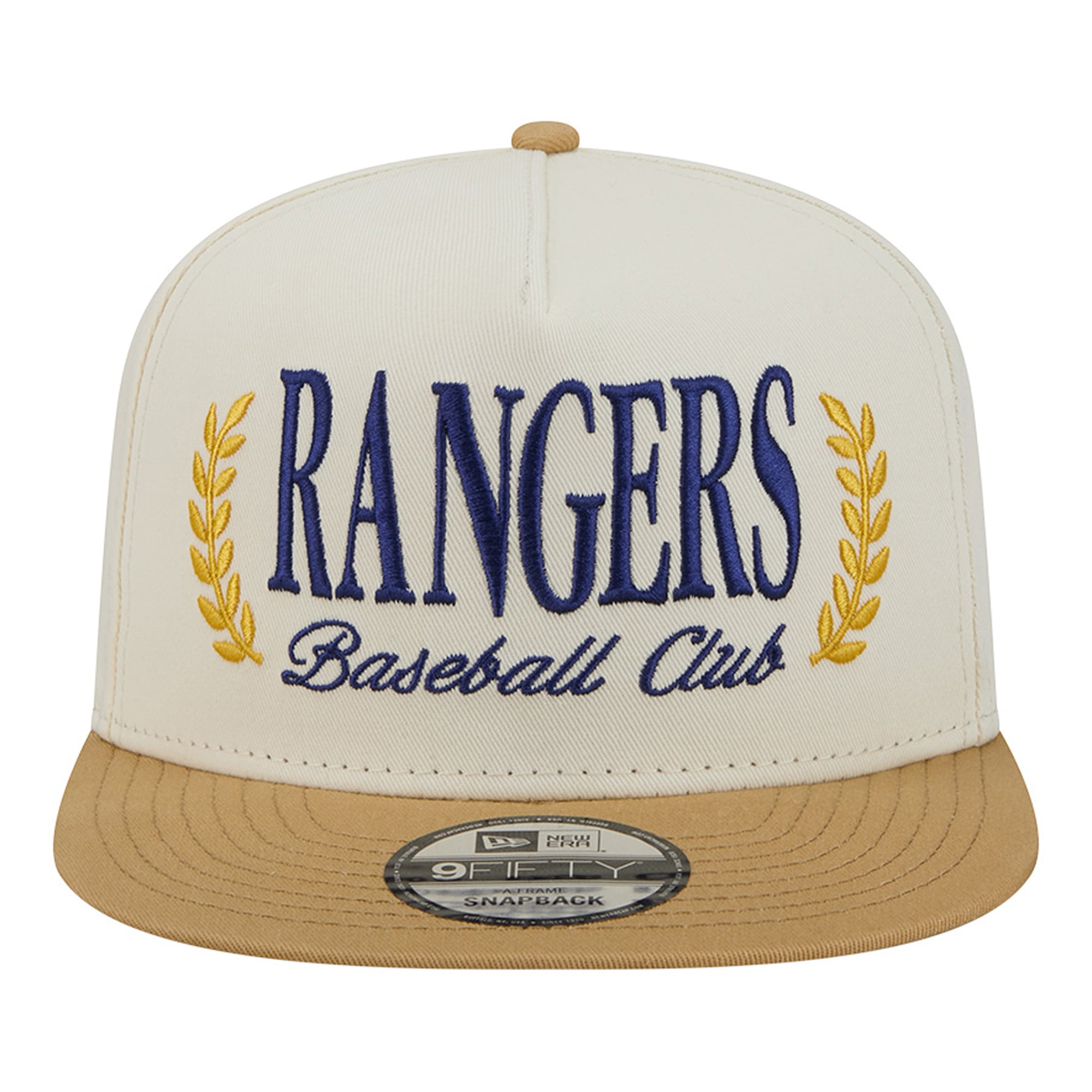 Casquette snapback New Era crème Texas Rangers Club 9FIFTY pour homme