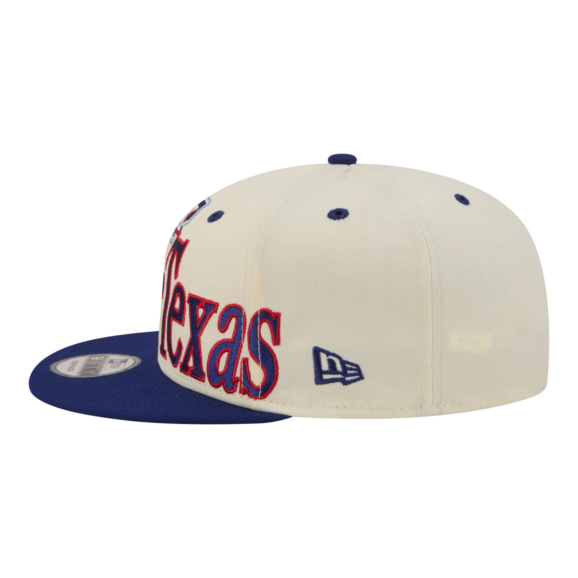Casquette snapback New Era crème Texas Rangers surdimensionnée pour homme 9FIFTY