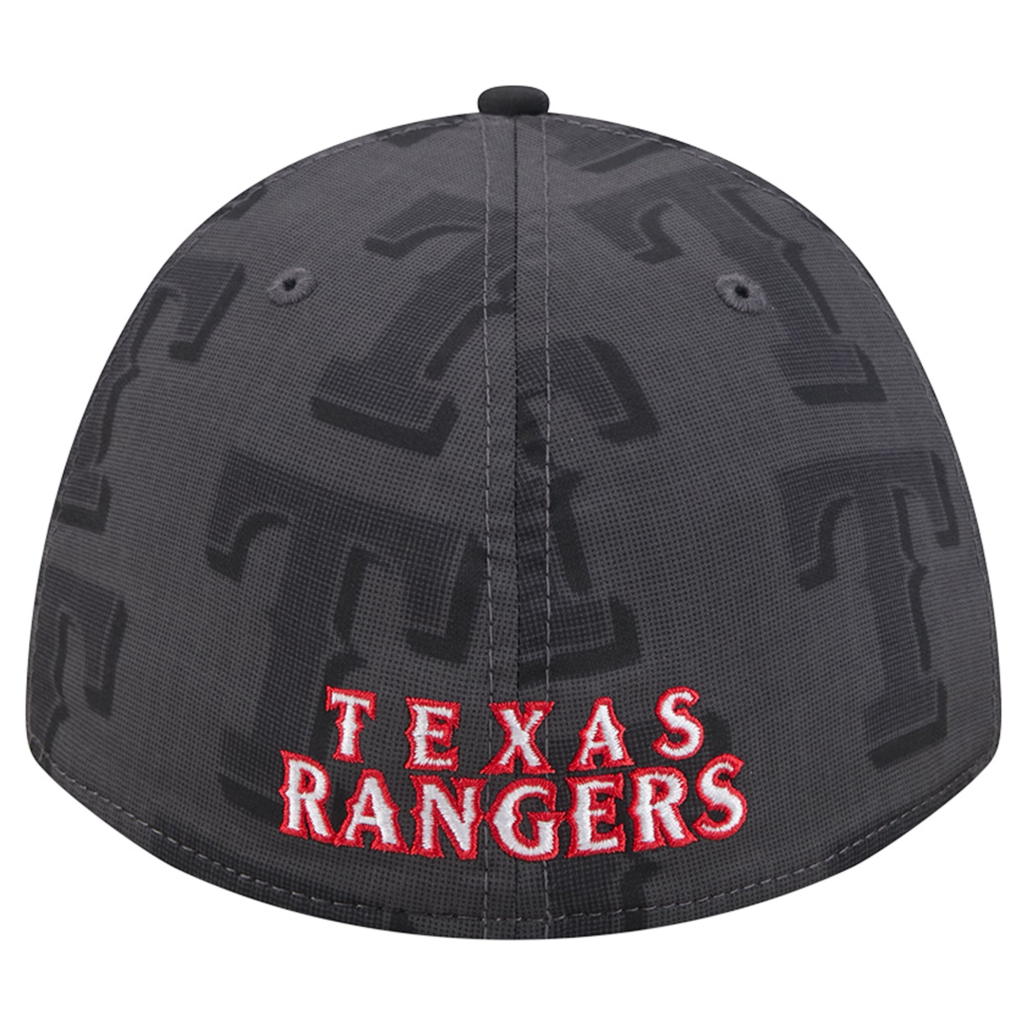 Men's New Era  Gray Texas Rangers Halftone 39THIRTY Flex Hat