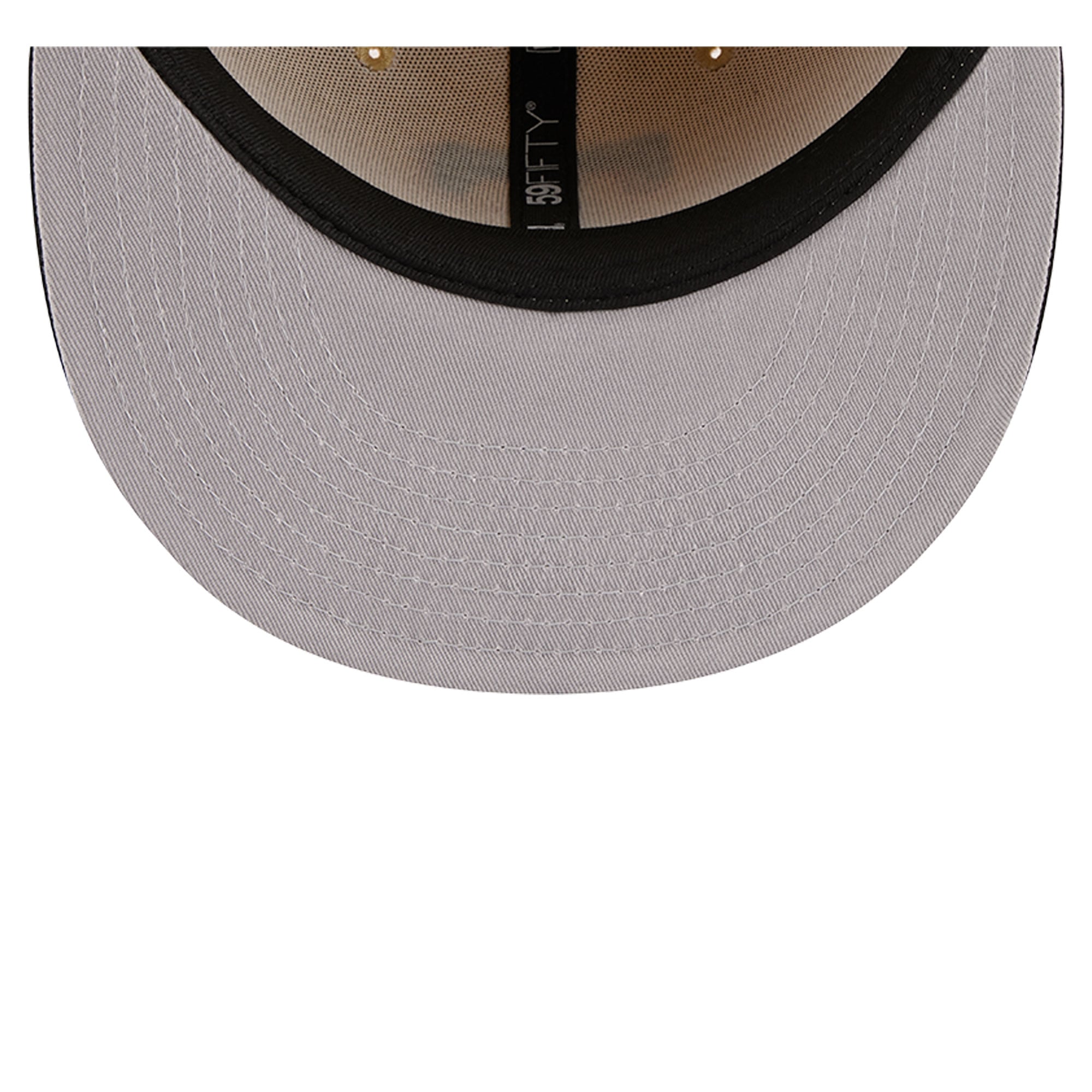 Men's New Era Light Beige Texas Rangers Two-Tone Embroidered Visor 59FIFTY Fitted Hat