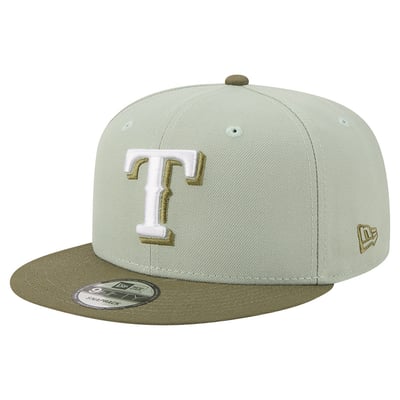 Texas Rangers New Era Color Pack 9FIFTY Snapback Hat - Light Green/Olive