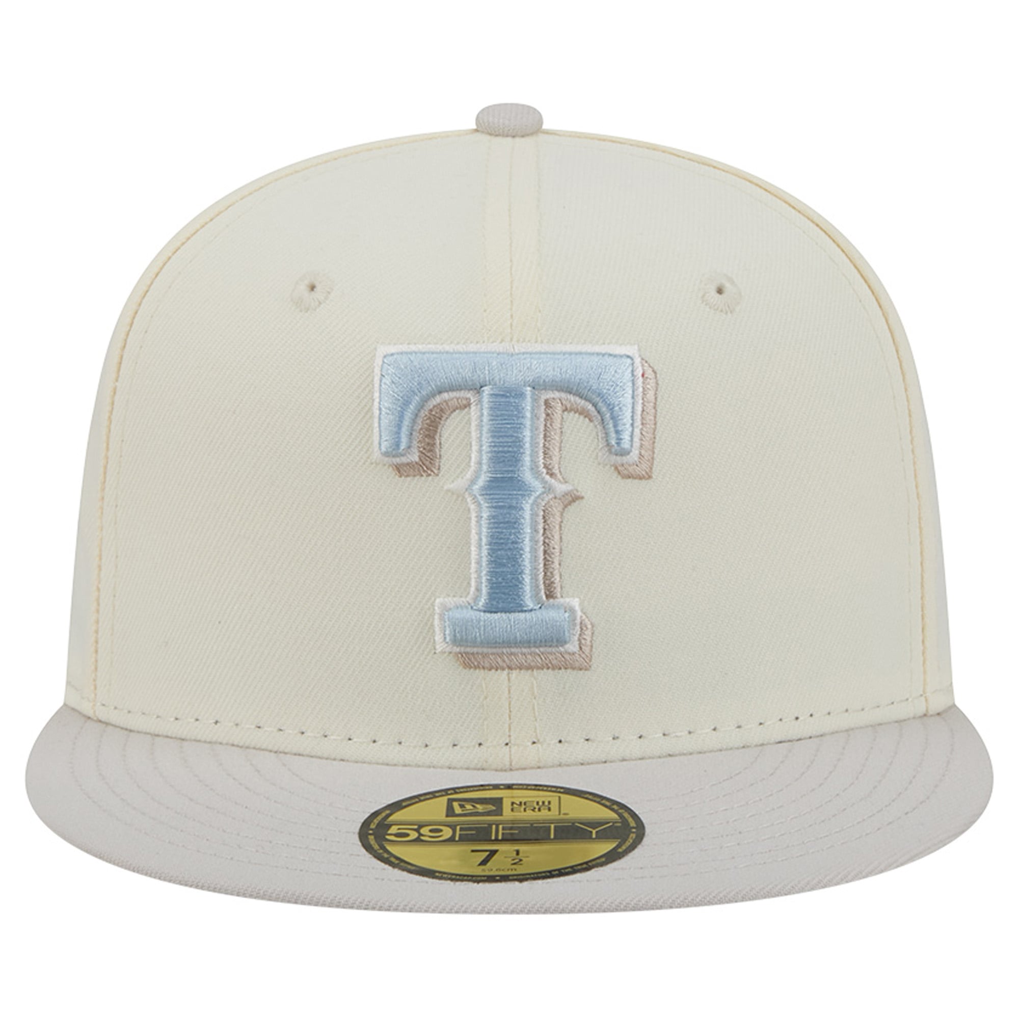 Men's New Era  Natural Texas Rangers Crisp Equinox World Series 59FIFTY Fitted Hat