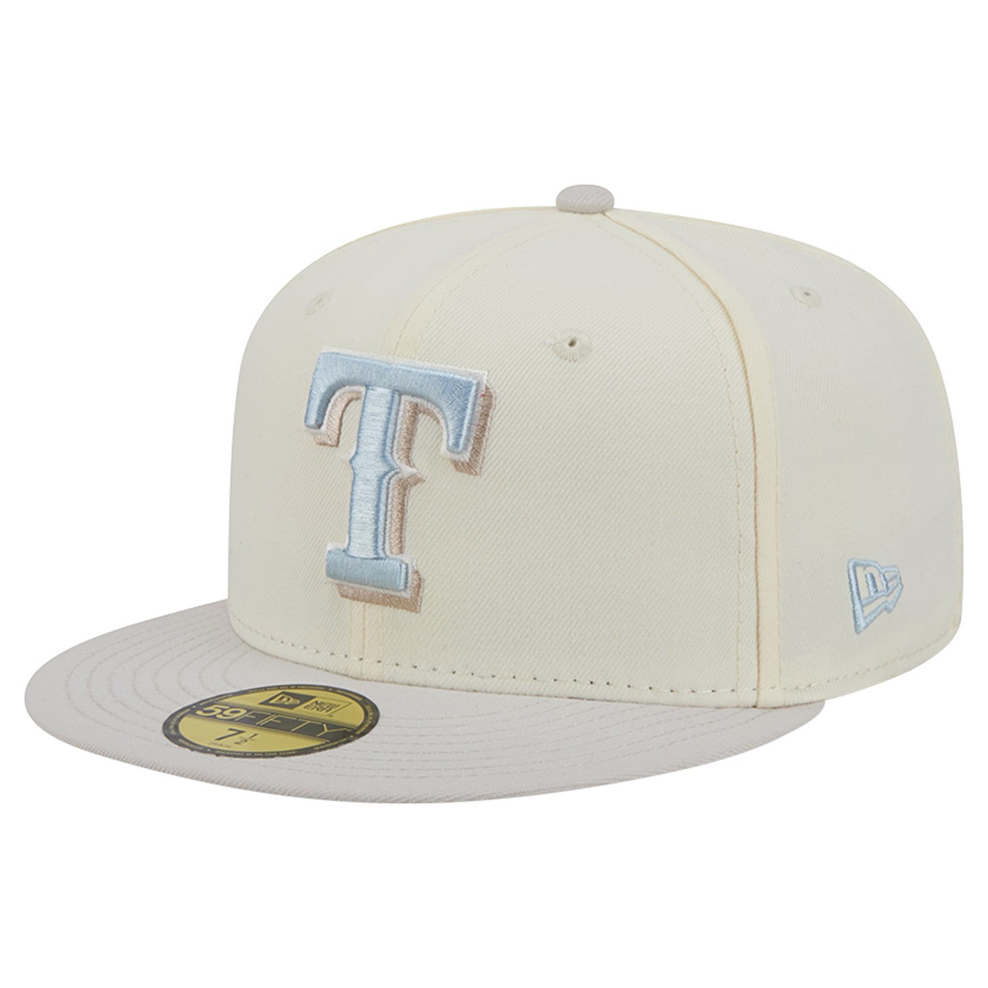 Men's New Era  Natural Texas Rangers Crisp Equinox World Series 59FIFTY Fitted Hat