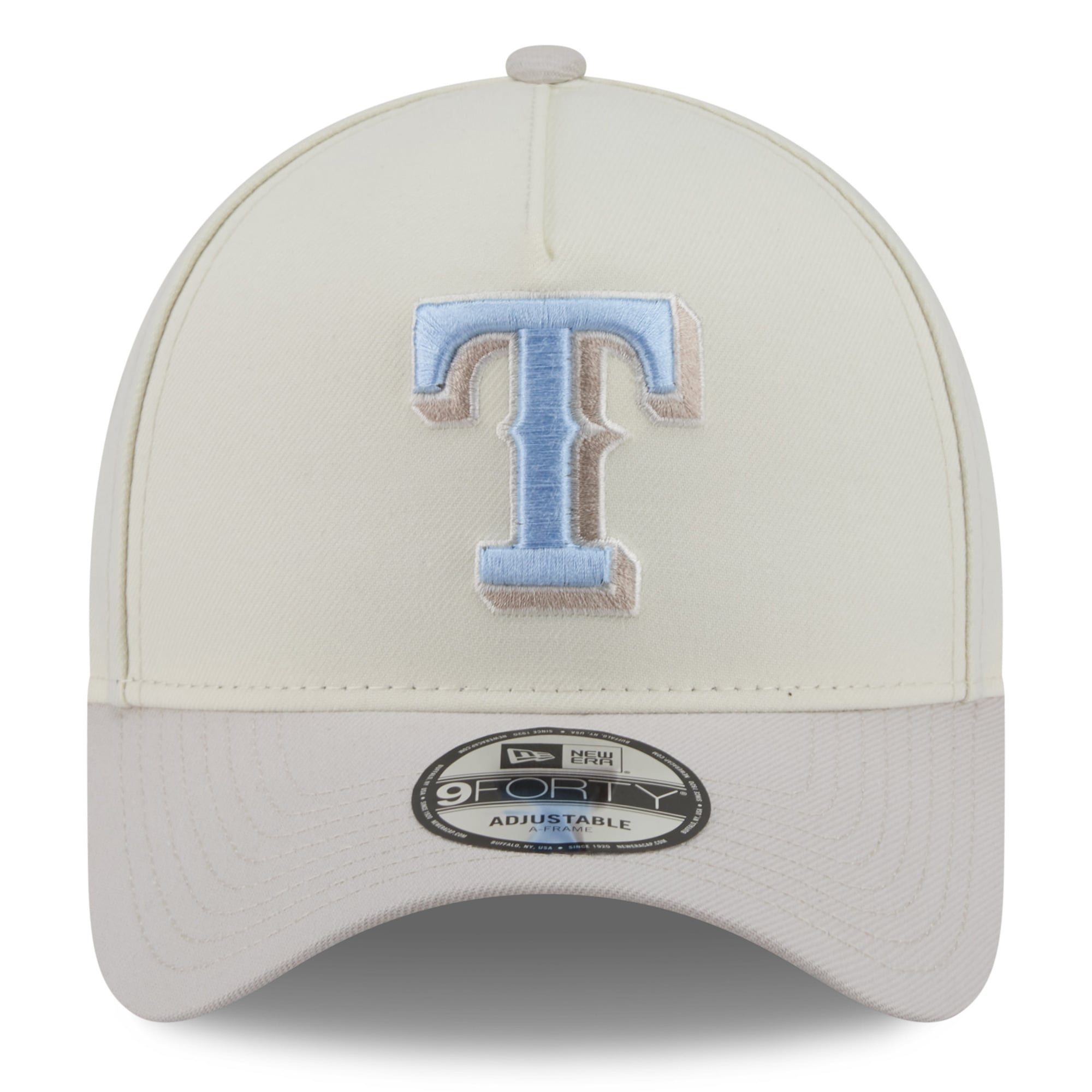 Men's New Era Natural Texas Rangers Crisp Equinox World Series 9FORTY A-Frame Adjustable Hat