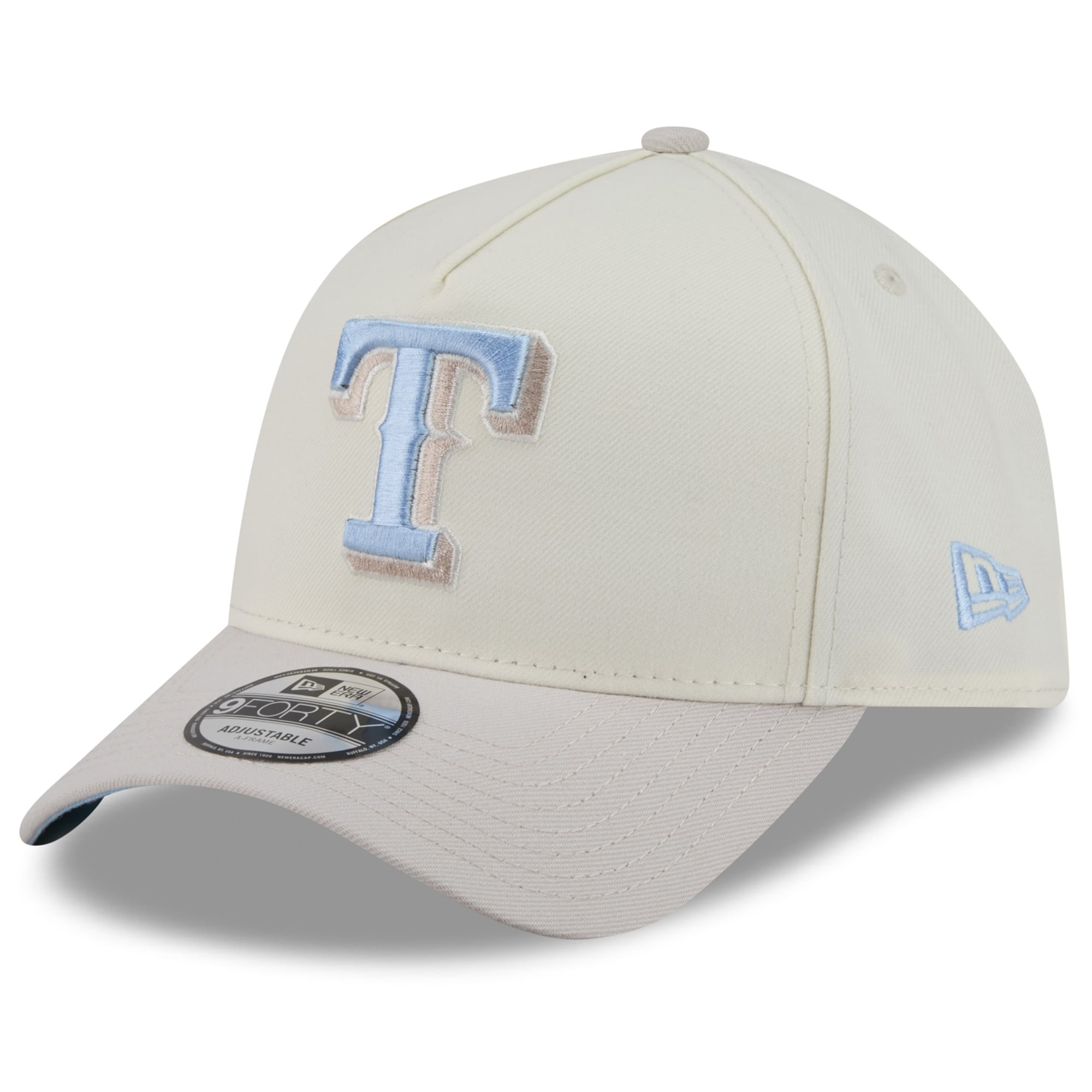 Men's New Era Natural Texas Rangers Crisp Equinox World Series 9FORTY A-Frame Adjustable Hat
