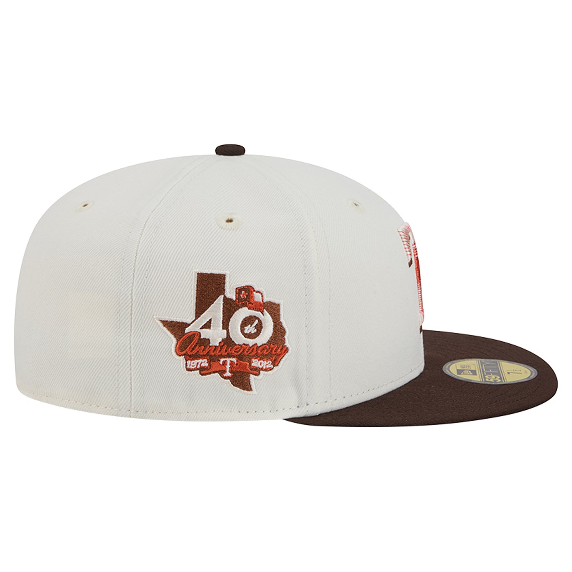 Men's New Era Natural/Brown Texas Rangers Pumpkin Spice 59FIFTY Fitted Hat