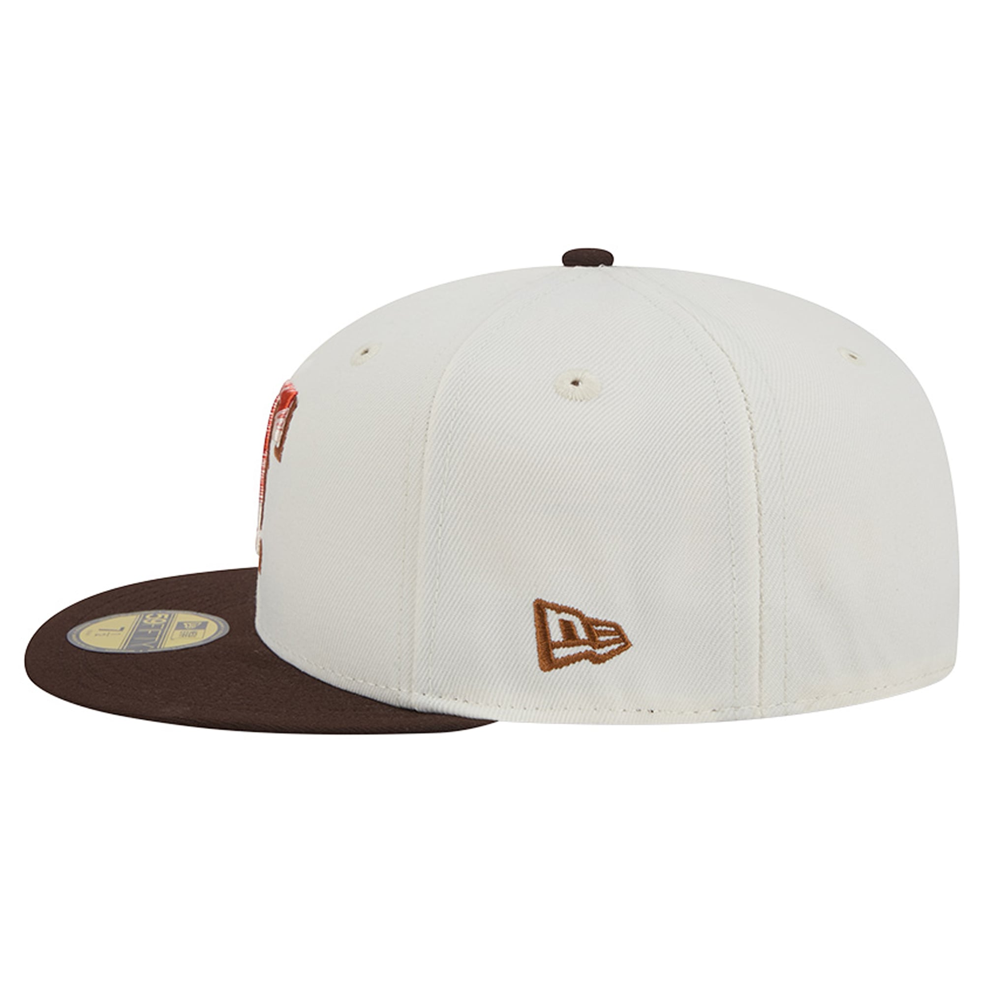 Men's New Era Natural/Brown Texas Rangers Pumpkin Spice 59FIFTY Fitted Hat