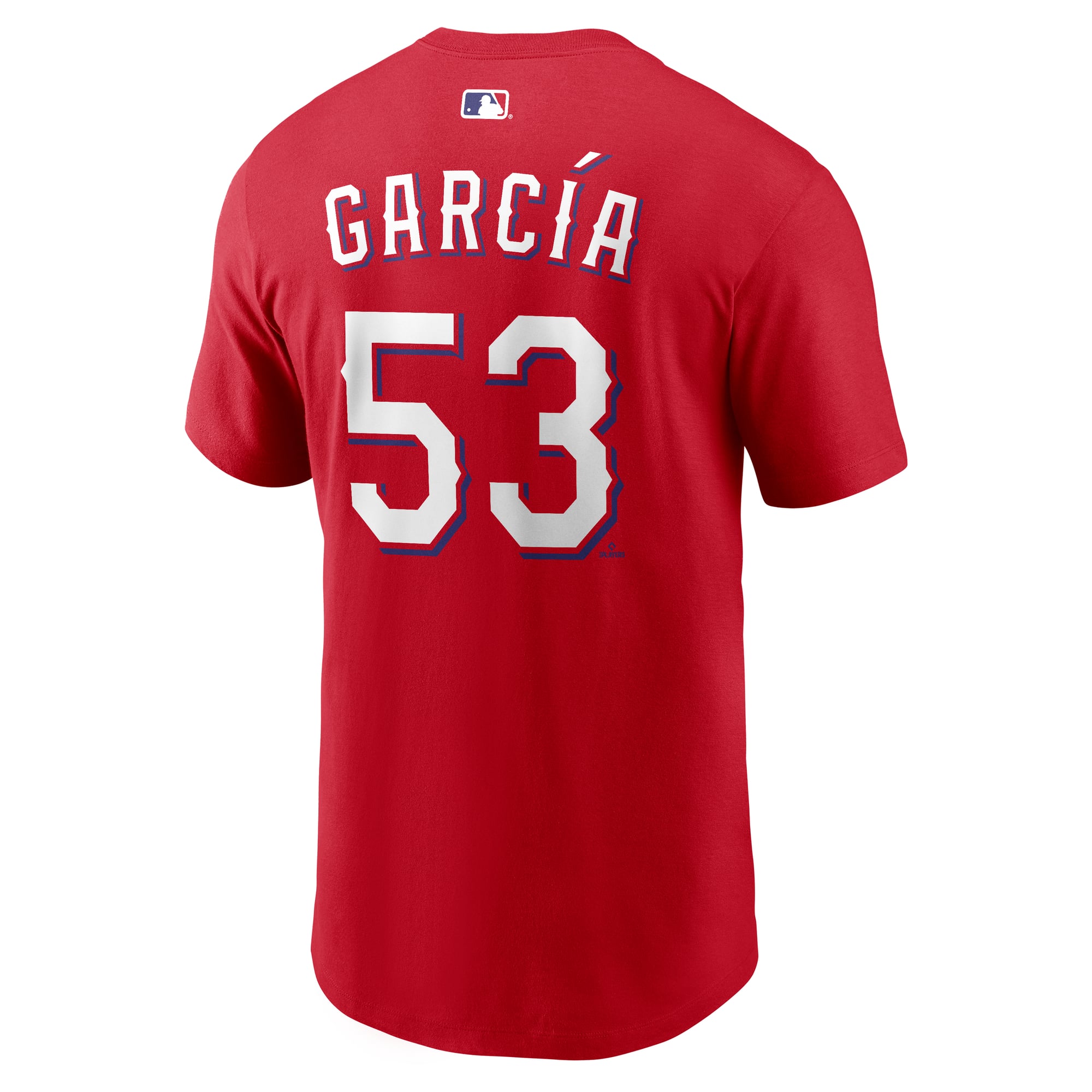 Men's Nike Adolis Garcia Red Texas Rangers Name & Number T-Shirt