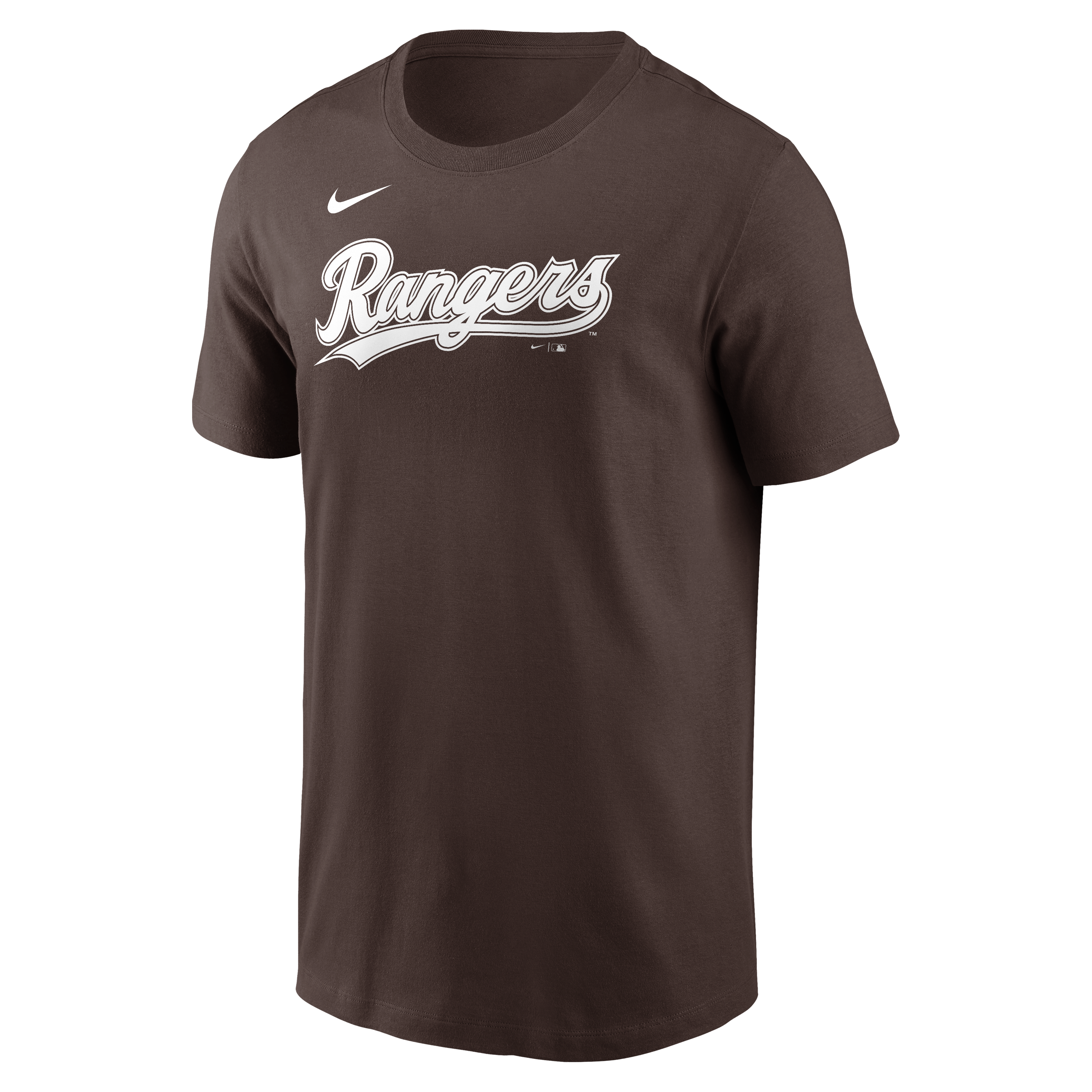 T-shirt Nike Core Cinder marron pour homme, Texas Rangers