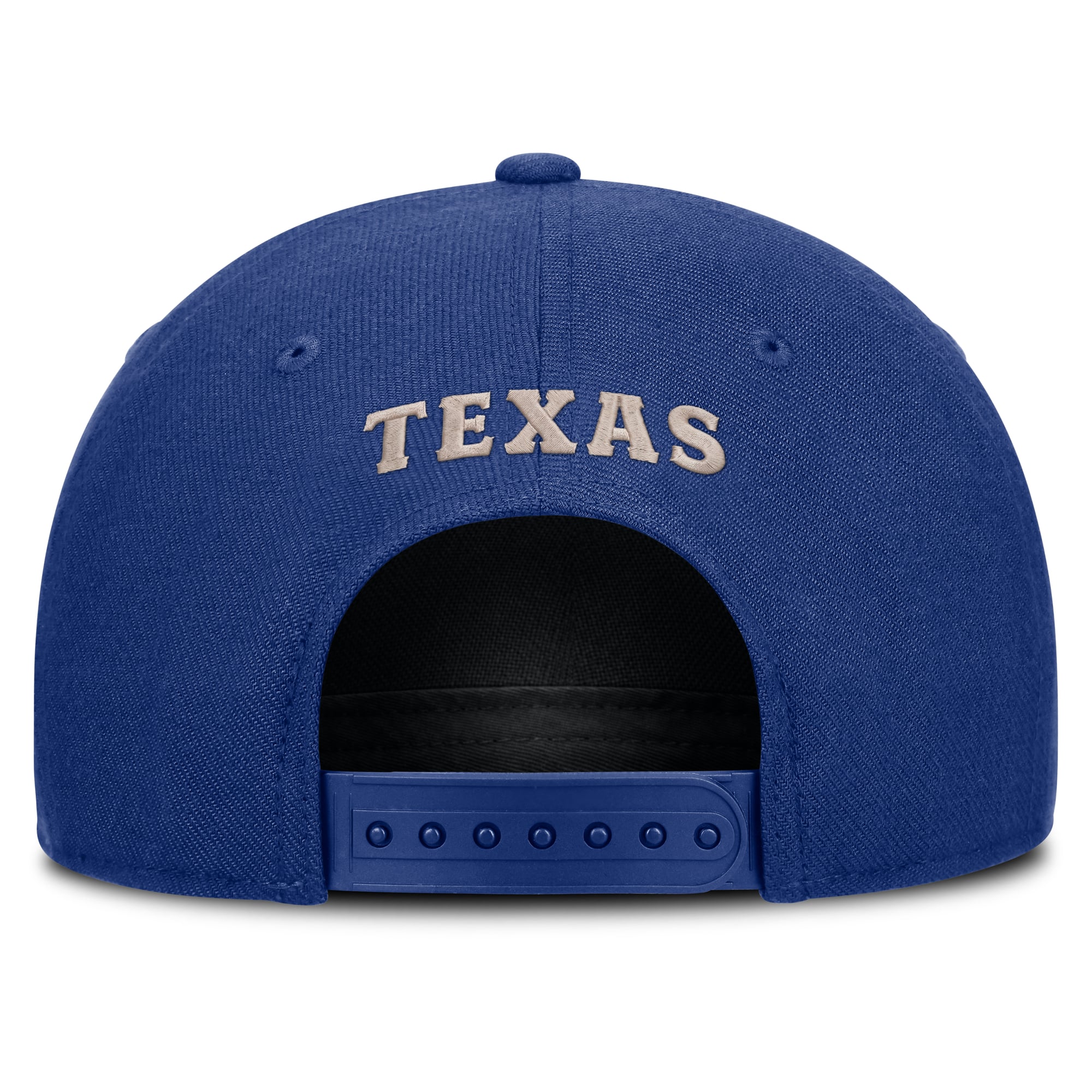 Casquette ajustable Nike pour homme, marron clair/bleu roi, Texas Rangers Cooperstown Rise.