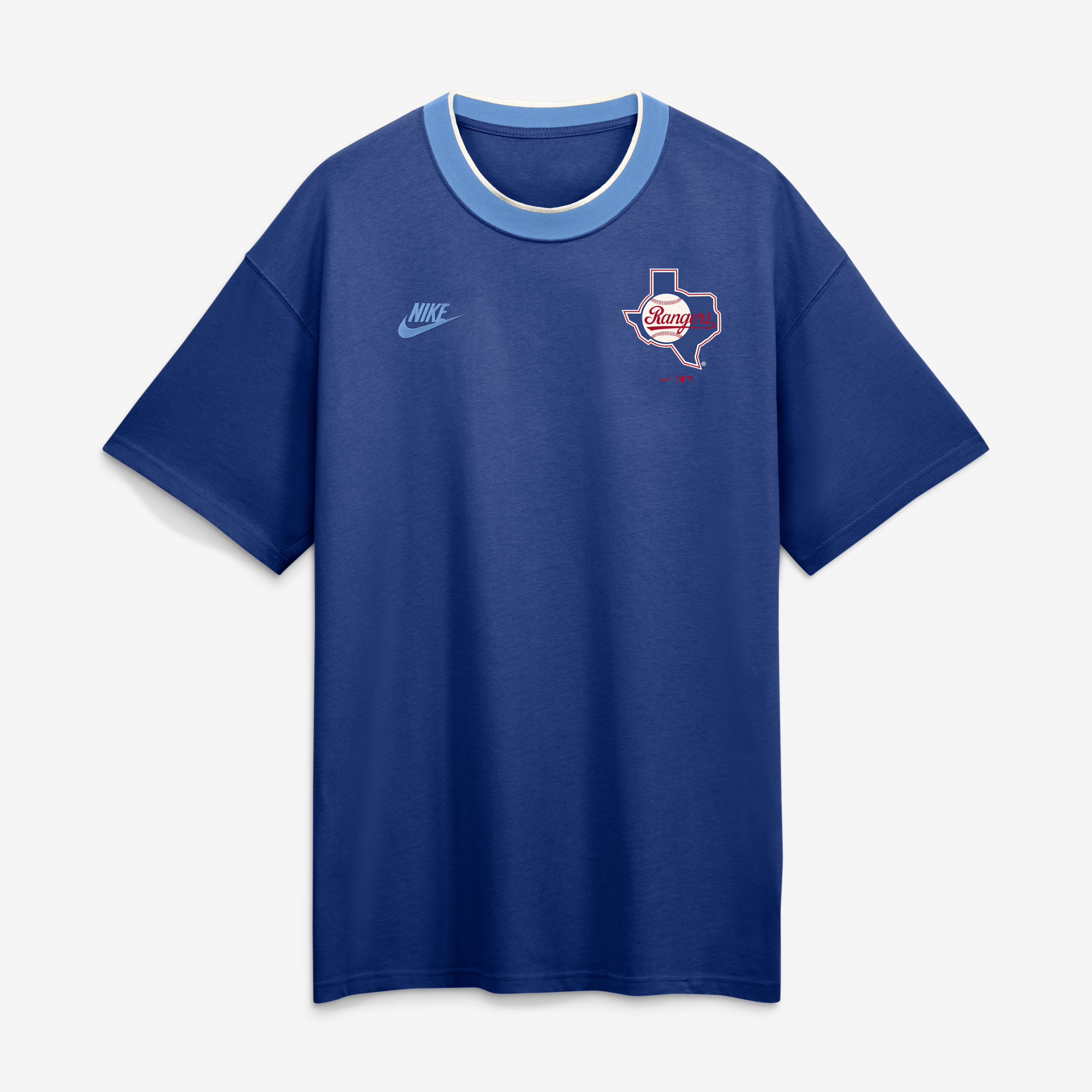 Men's Nike Royal Texas Rangers 1986 Cooperstown Collection Ringer T-Shirt