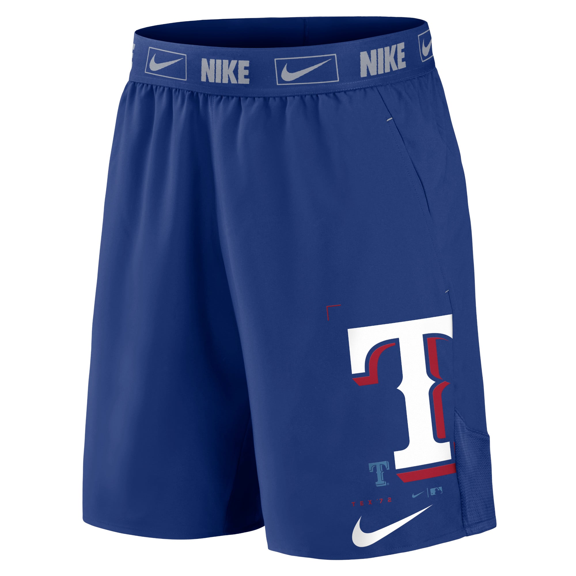 Men's Nike Royal Texas Rangers Bold Express Performance Shorts
