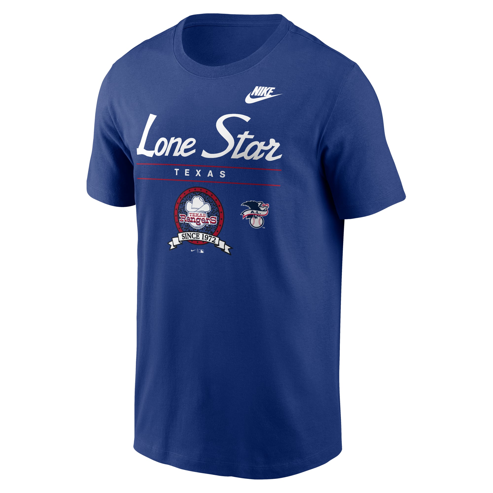 T-shirt graphique Nike Royal Texas Rangers Cooperstown pour homme