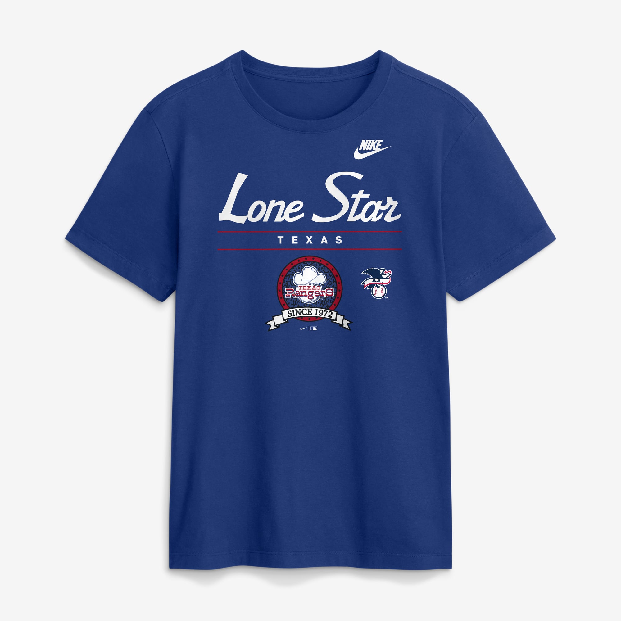 T-shirt graphique Nike Royal Texas Rangers Cooperstown pour homme
