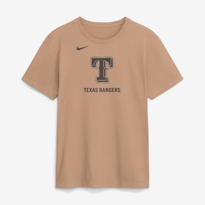 Texas Rangers Nike Fashion Cotton T-Shirt - Tan