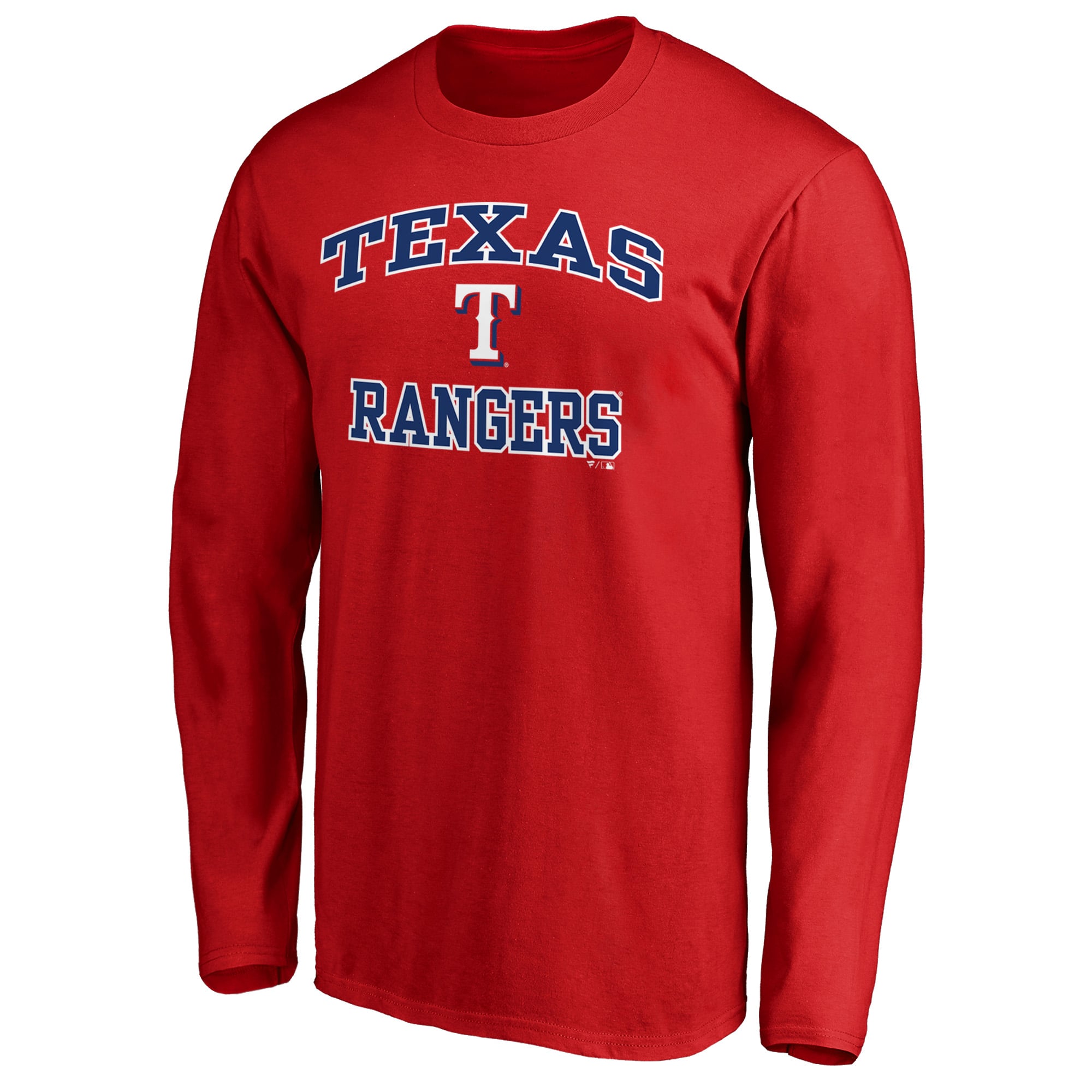 T-shirt à manches longues rouge Texas Rangers Heart & Soul pour homme