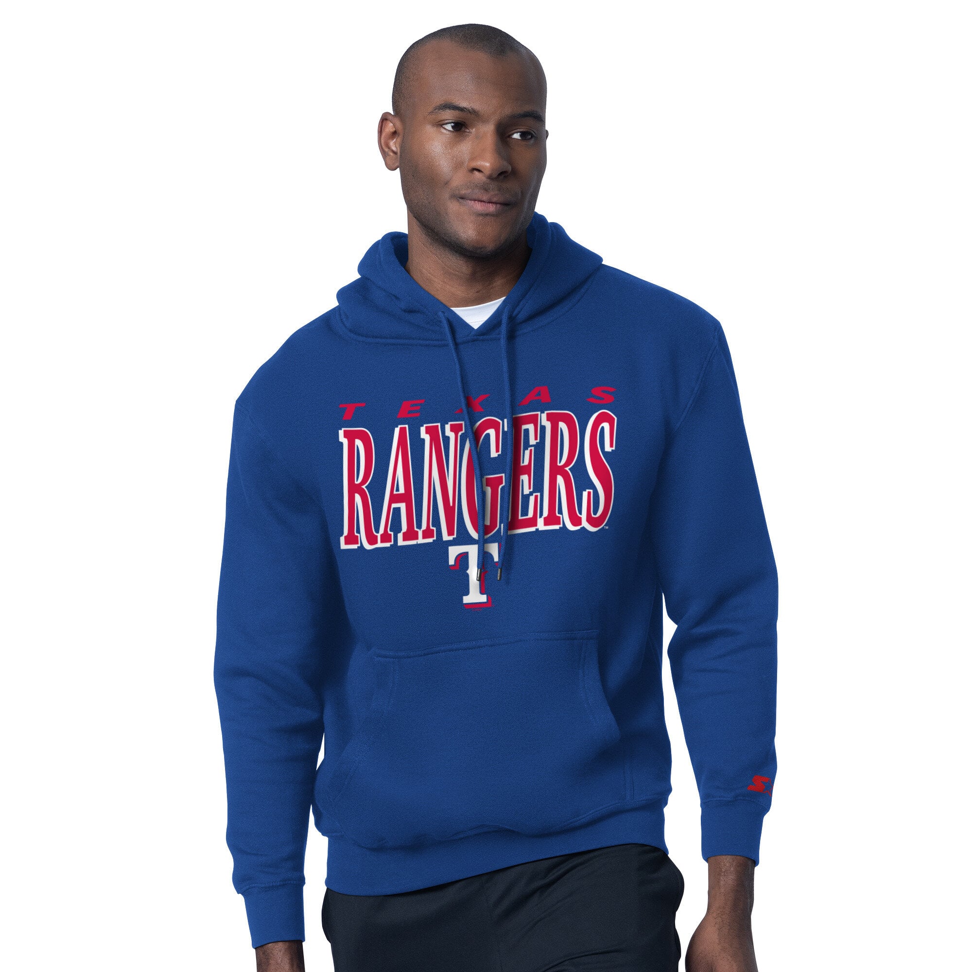Ensemble sweat à capuche et t-shirt Starter Royal Texas Rangers pour homme