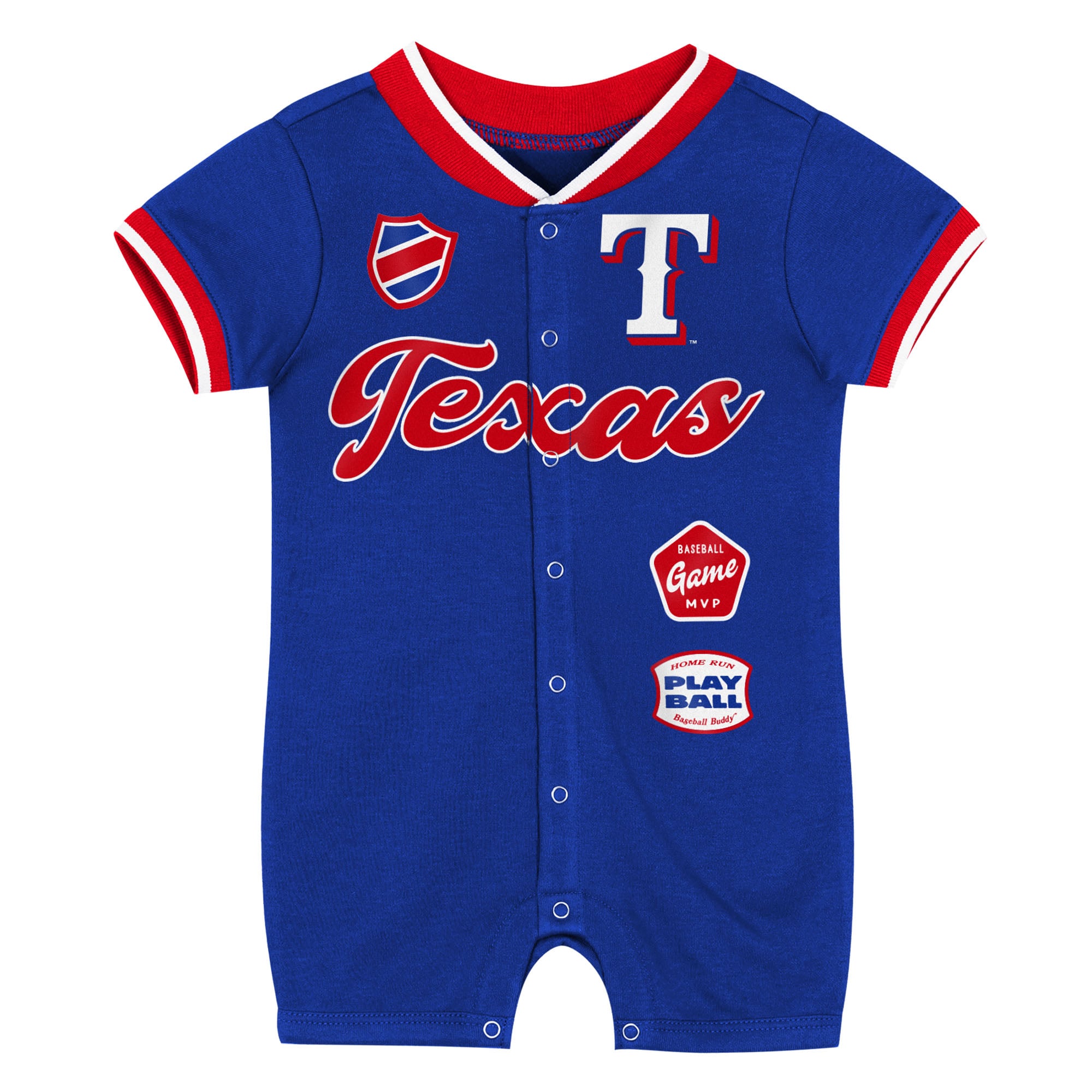 Grenouillère à pinces pour nouveau-né Outerstuff Royal Texas Rangers