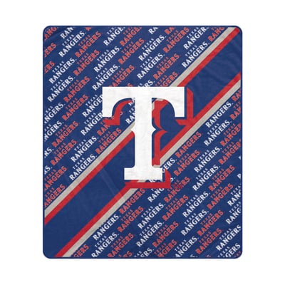Texas Rangers Pegasus 60" x 70" Diagonal Lined Wordmark Ultra Soft Blanket