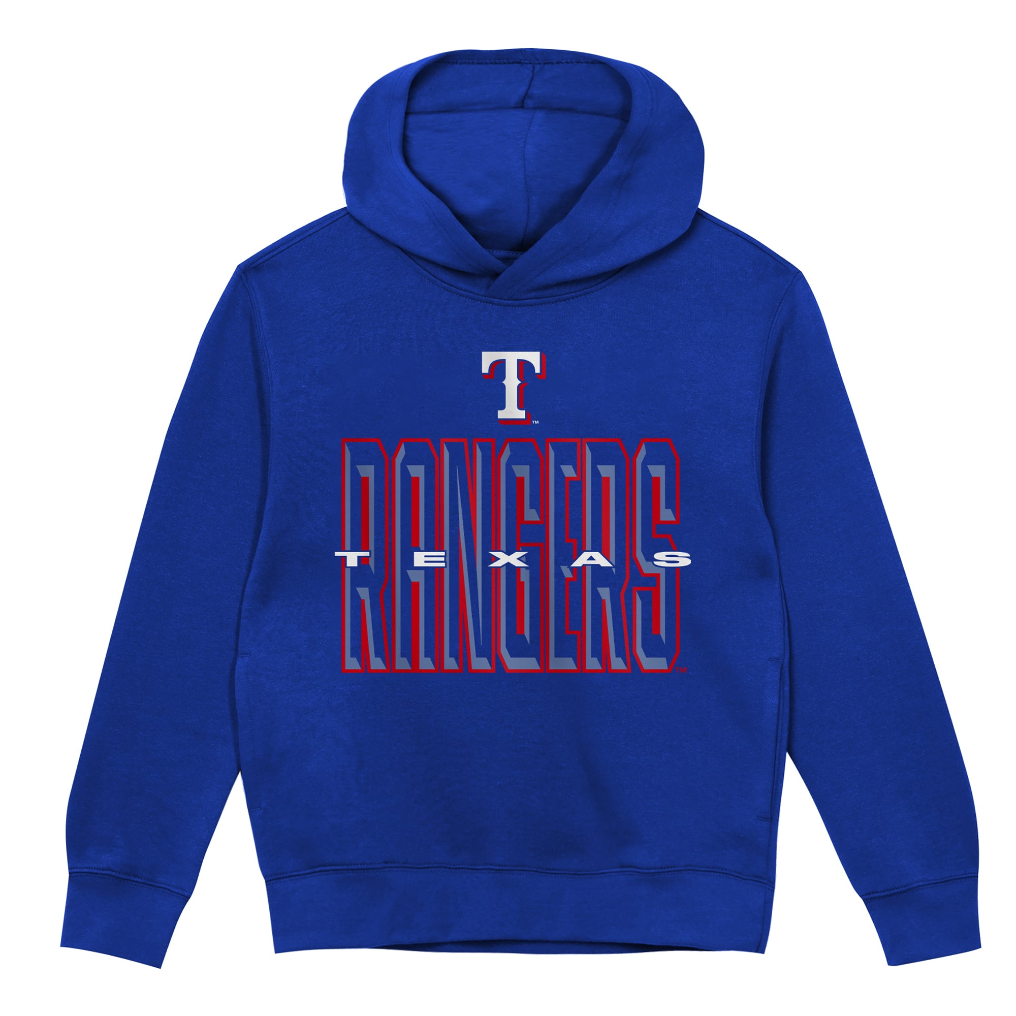 Sweat à capuche polaire Outerstuff Royal Texas Rangers Field General pour enfants d'âge préscolaire
