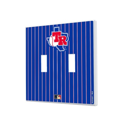 Texas Rangers 1981-1983 Cooperstown Pinstripe Double Toggle Light Switch Plate