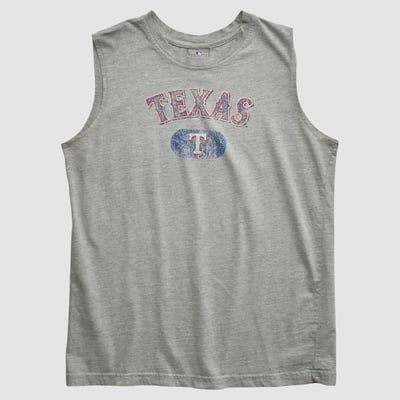 Texas Rangers Genuine Merchandise 2000s Tank - Heather Gray - S by Fanatics Real Vintage
