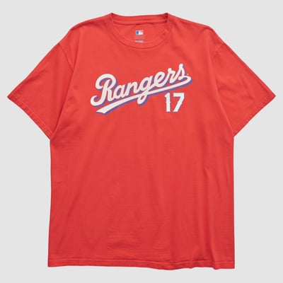 Texas Rangers Genuine Merchandise 2010s T-shirt - Red - M by Fanatics Real Vintage