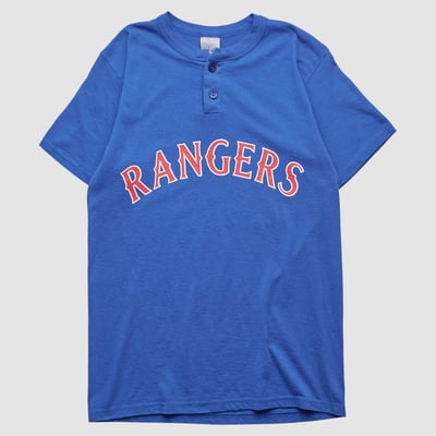 Texas Rangers Majestic 2000s T-shirt - Blue - XS by Fanatics Real Vintage