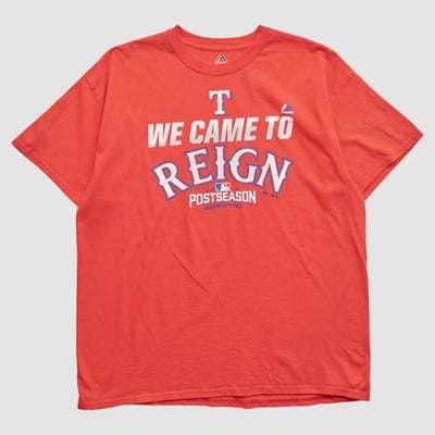 Texas Rangers Majestic 2016 T-shirt - Red - L by Fanatics Real Vintage