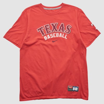 Texas Rangers Nike 2010s T-shirt - Red - M by Fanatics Real Vintage