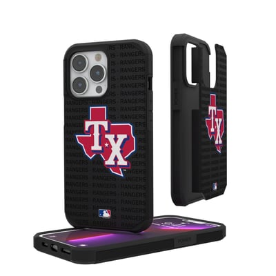 Texas Rangers State Logo iPhone Text Backdrop Rugged Case