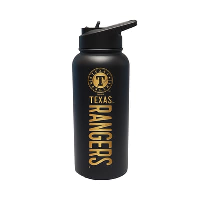 Texas Rangers The Memory Company 32oz. Stainless Steel Gold Lettering Tumbler