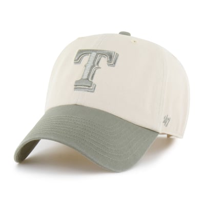  Texas Rangers '47 Unisex Two-Tone Fashion Clean Up Adjustable Hat - Natural/Olive