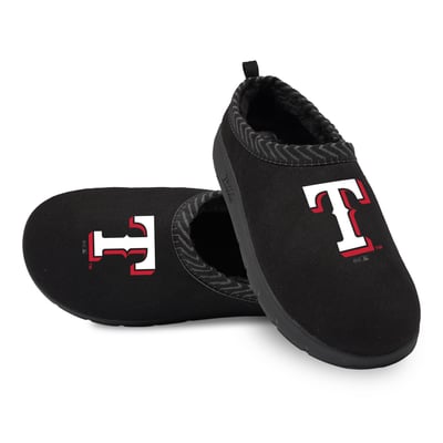 Texas Rangers ISlide Unisex Primary Logo Mission Slippers - Black

