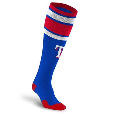 Texas Rangers PRO Compression Unisex  Classic Stripe Over-the-Calf Compression Socks