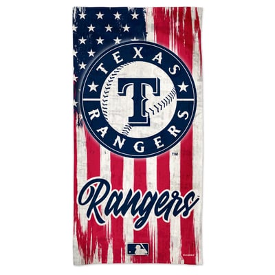 Texas Rangers WinCraft 60'' x 30'' Patriotic Spectra Beach Towel
