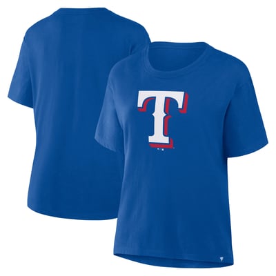 Texas Rangers Fanatics Women's Essential Legacy T-Shirt - Royal