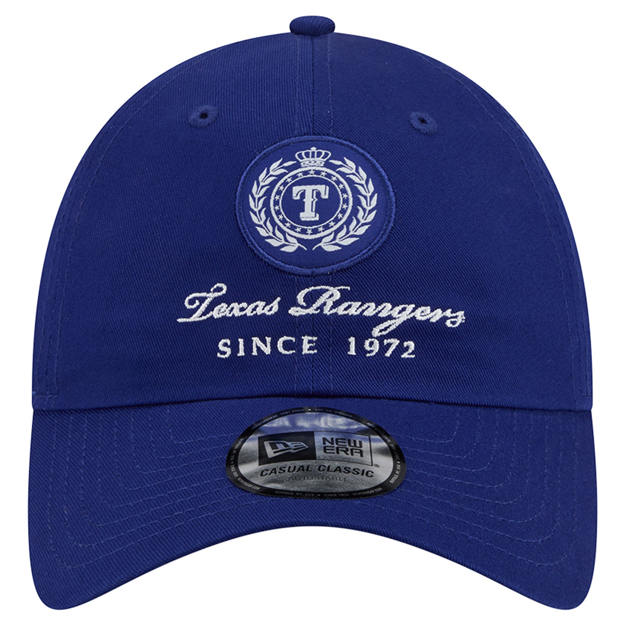 Women's New Era Royal Texas Rangers Script Patch Casual Classic Adjustable Hat