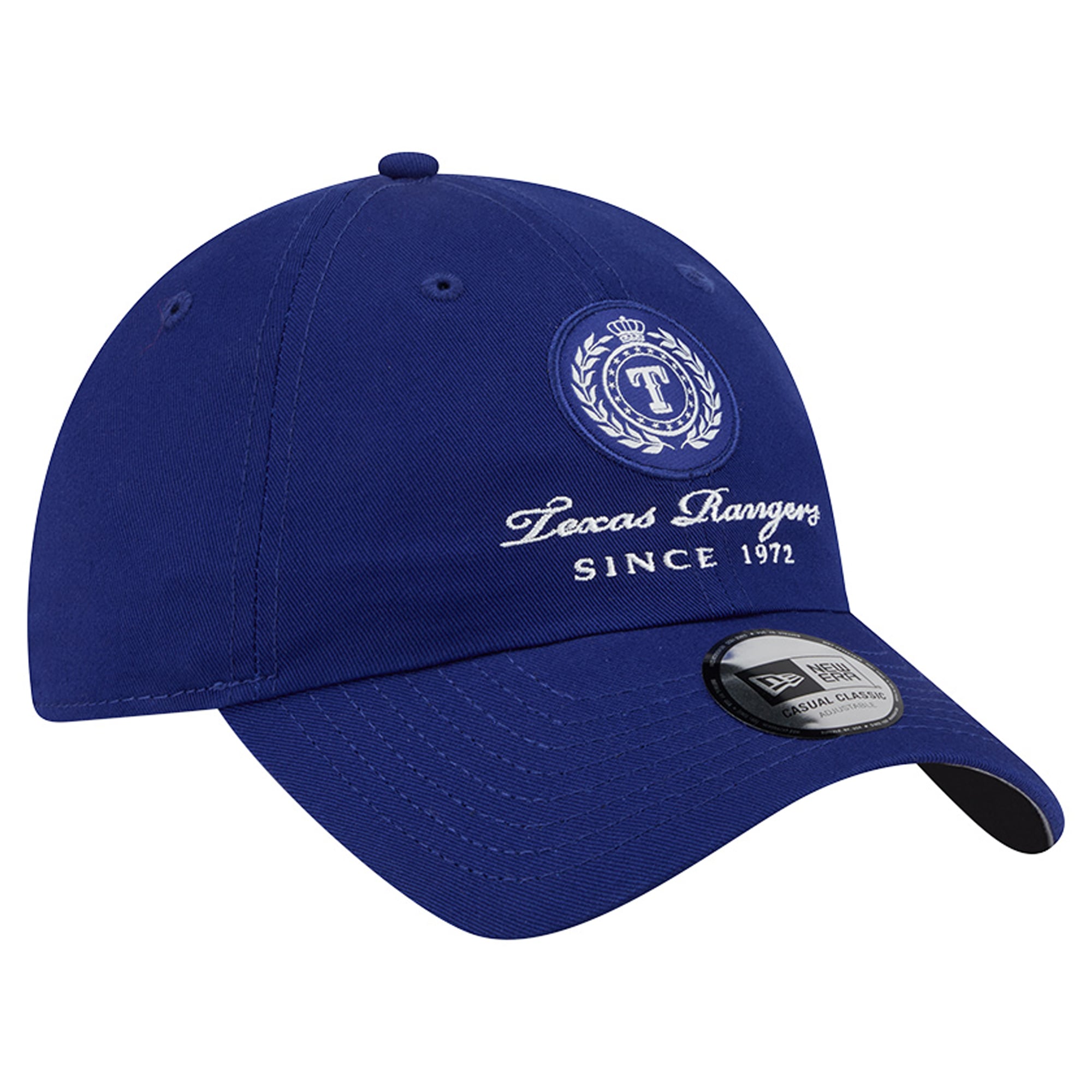 Women's New Era Royal Texas Rangers Script Patch Casual Classic Adjustable Hat