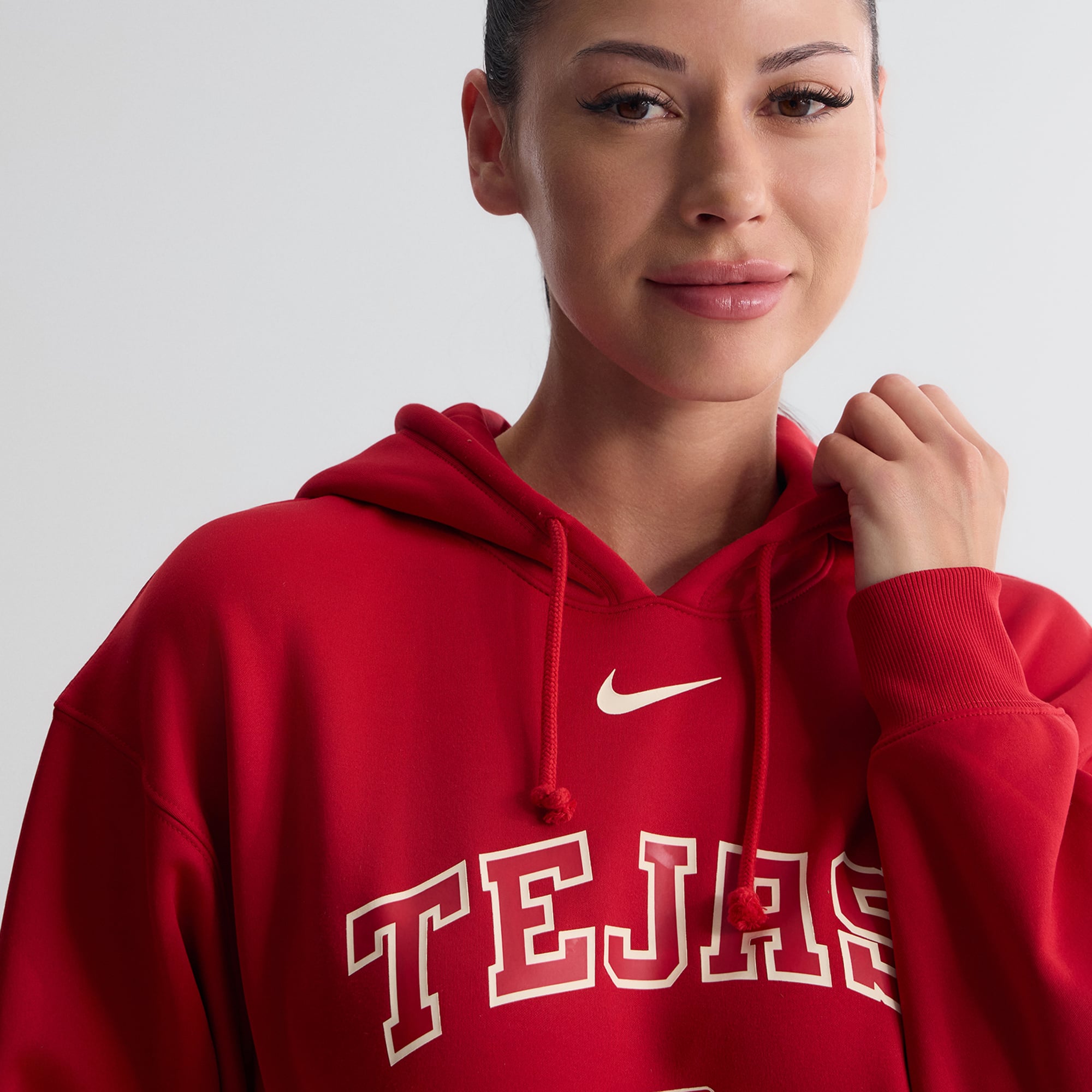 Sweat à capuche Nike City Connect Therma Authentic Collection Rangers rouge pour femme