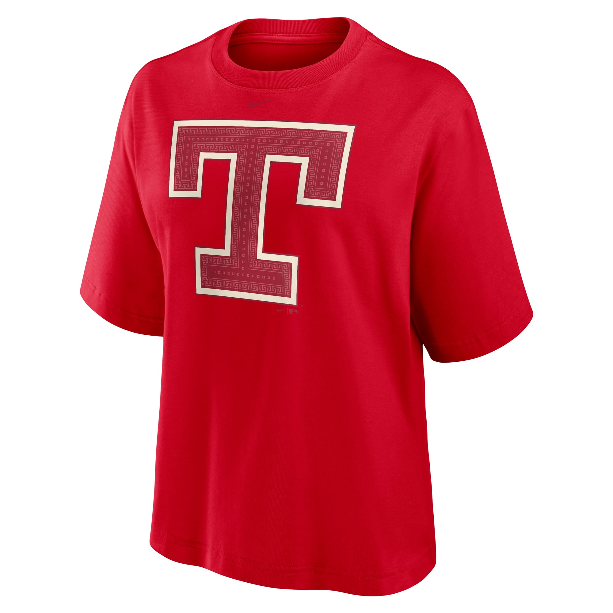 Women's Nike Red Texas Rangers Premium Essentials Relaxed Boxy T-Shirt