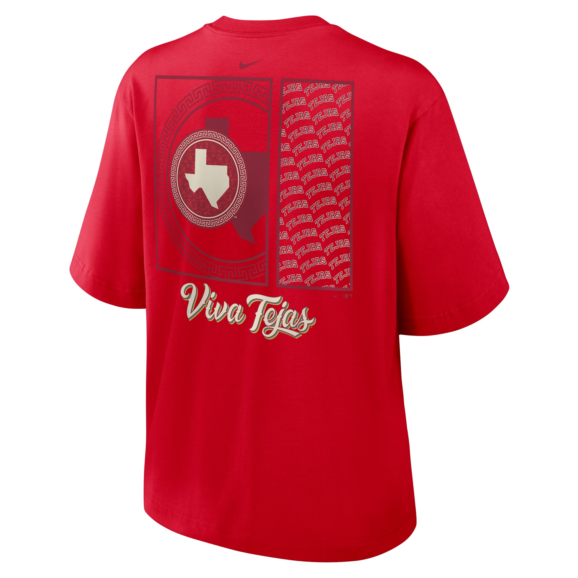Women's Nike Red Texas Rangers Premium Essentials Relaxed Boxy T-Shirt