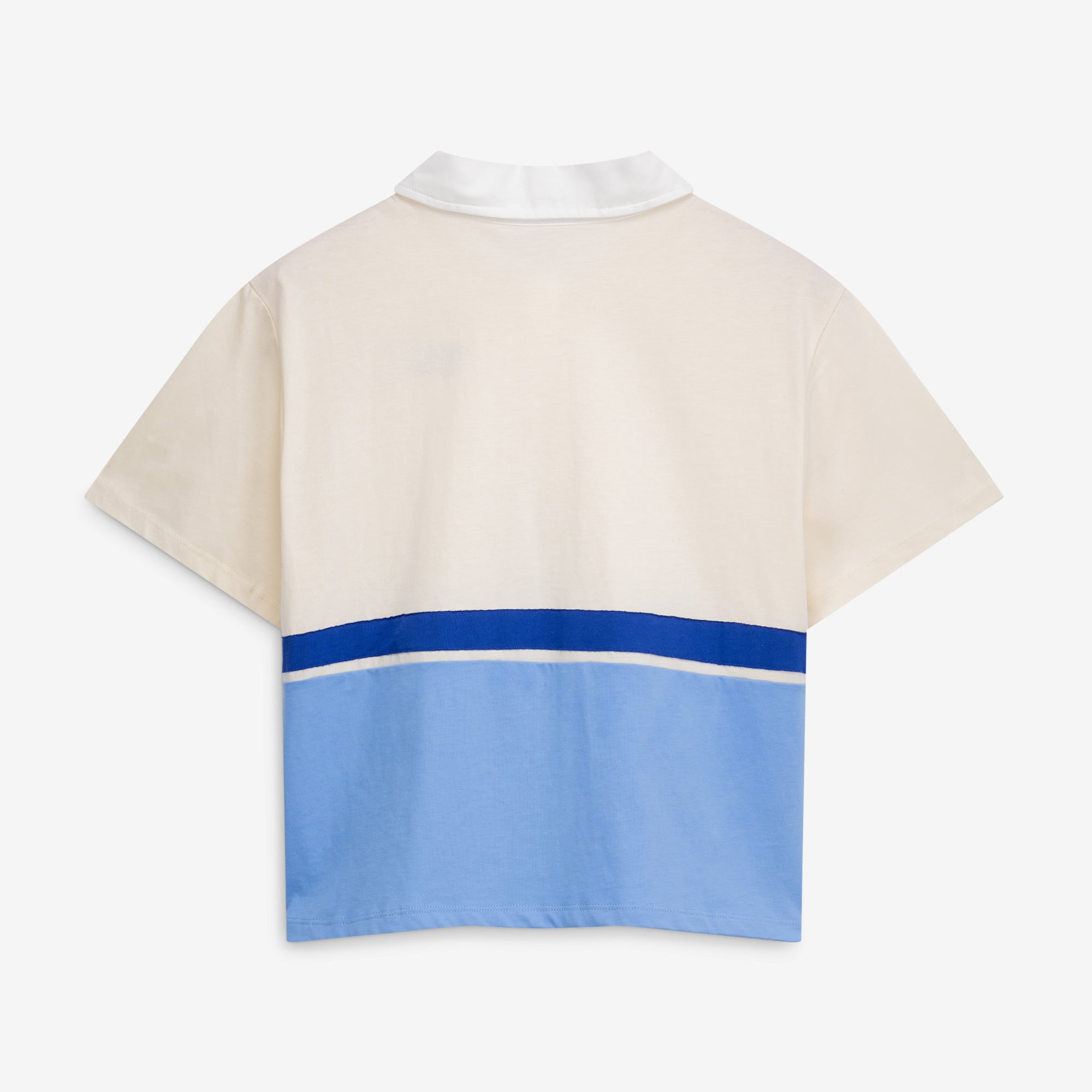 Polo de rugby colorblock crème pour femme Terez Texas Rangers