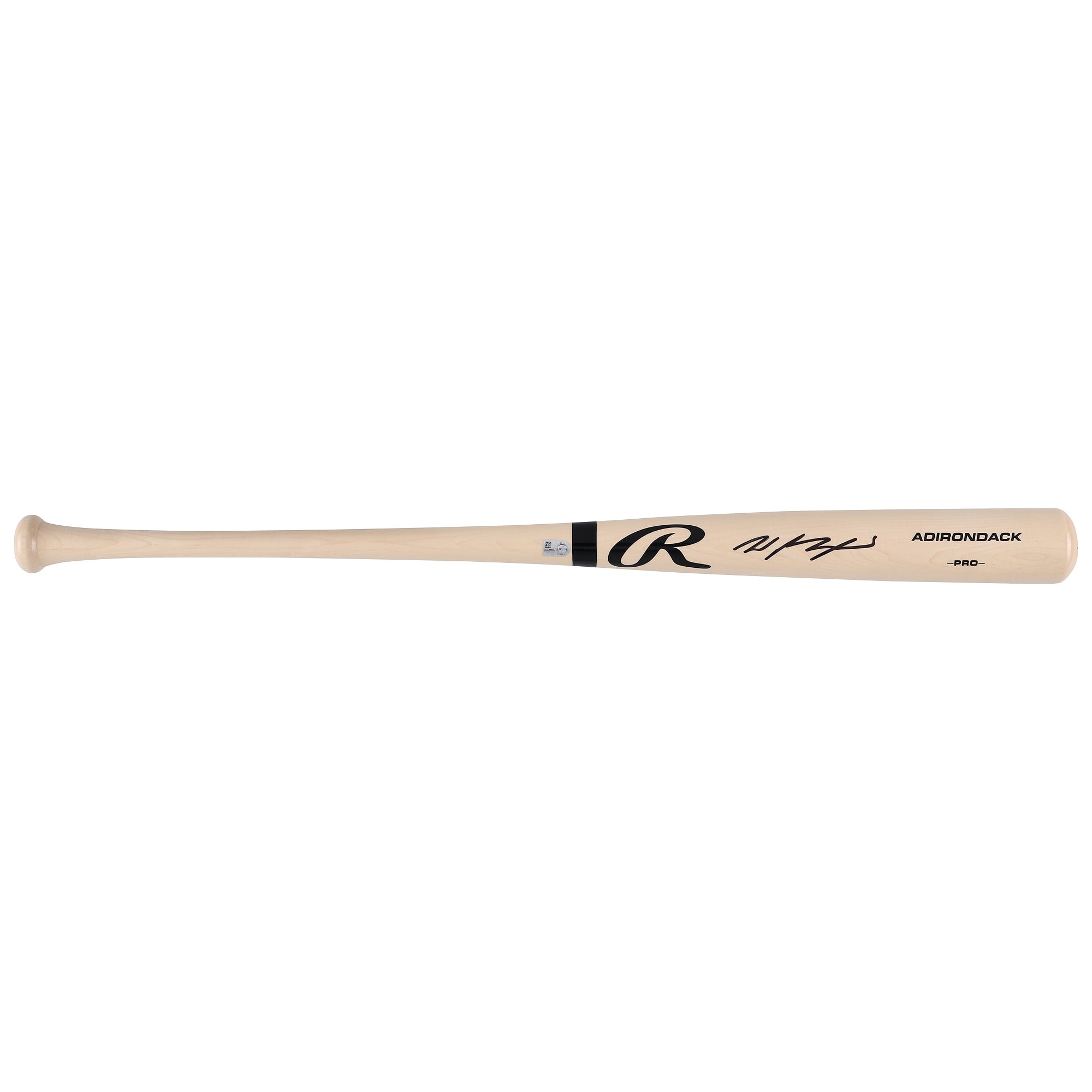 Wyatt Langford Texas Rangers Autographed Blonde Rawlings Pro Bat
