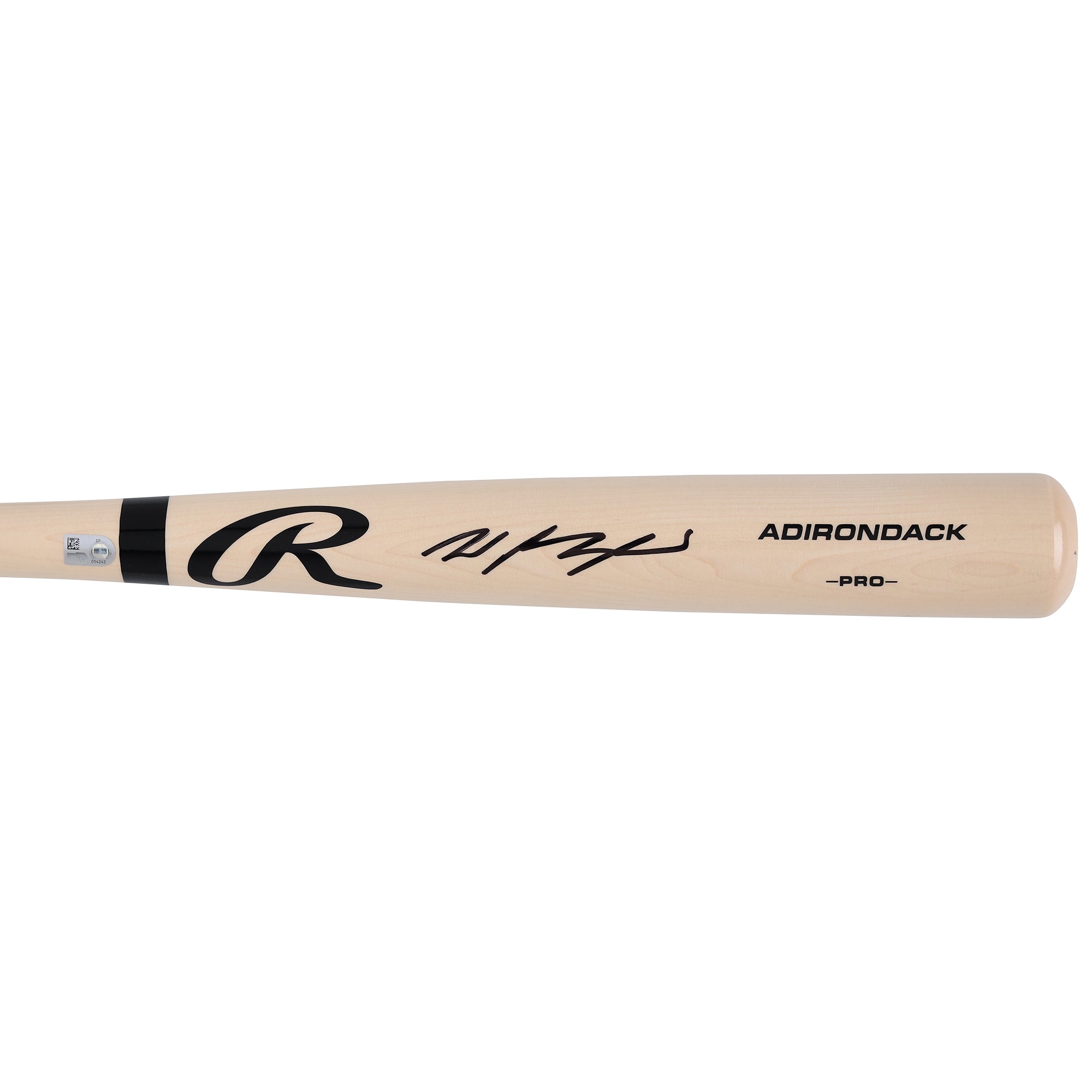 Wyatt Langford Texas Rangers Autographed Blonde Rawlings Pro Bat