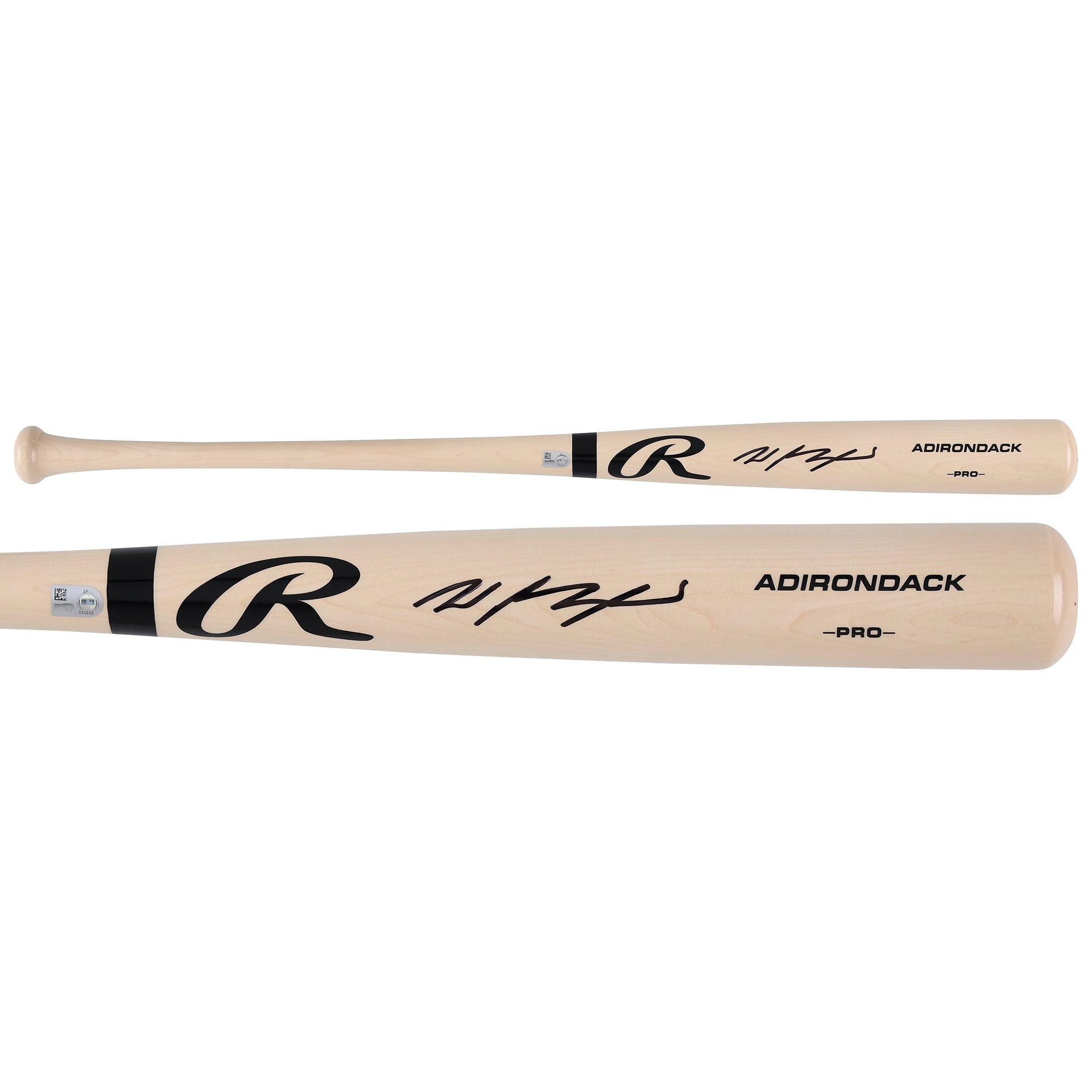 Wyatt Langford Texas Rangers Autographed Blonde Rawlings Pro Bat