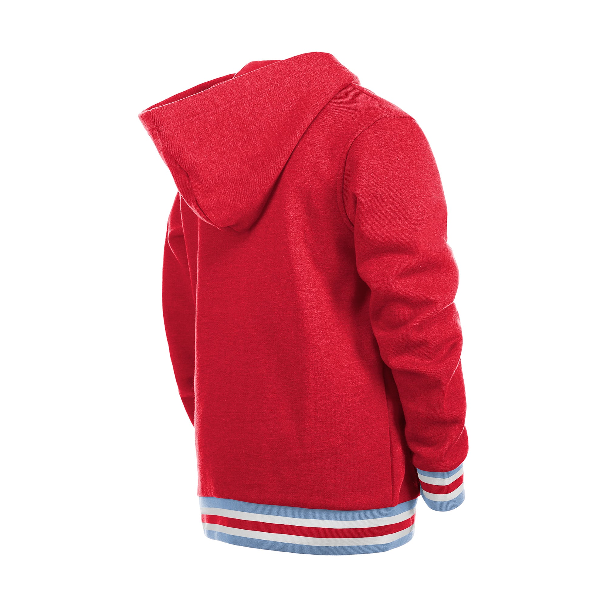 Youth New Era Red Texas Rangers Knit Trim Pullover Hoodie