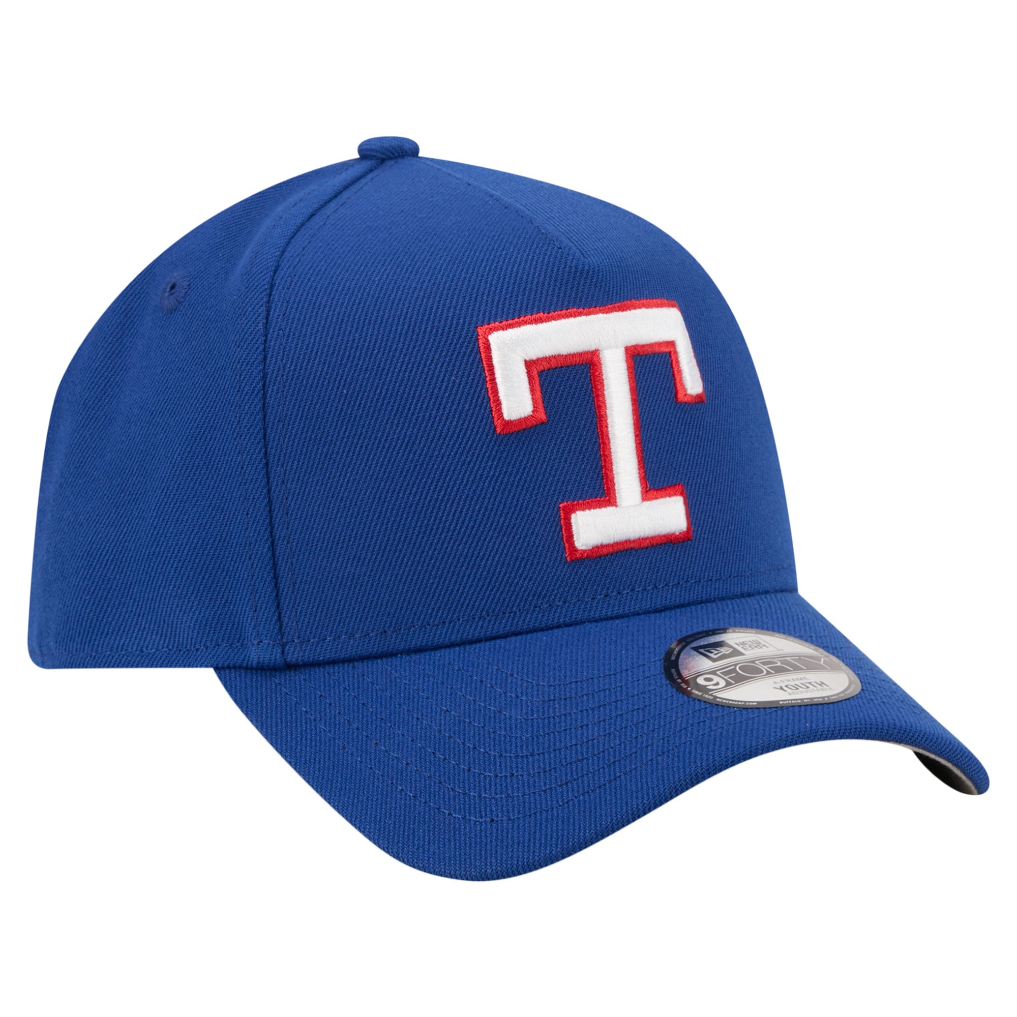 Casquette ajustable New Era Royal Texas Rangers Cooperstown Logo 9FORTY pour jeunes