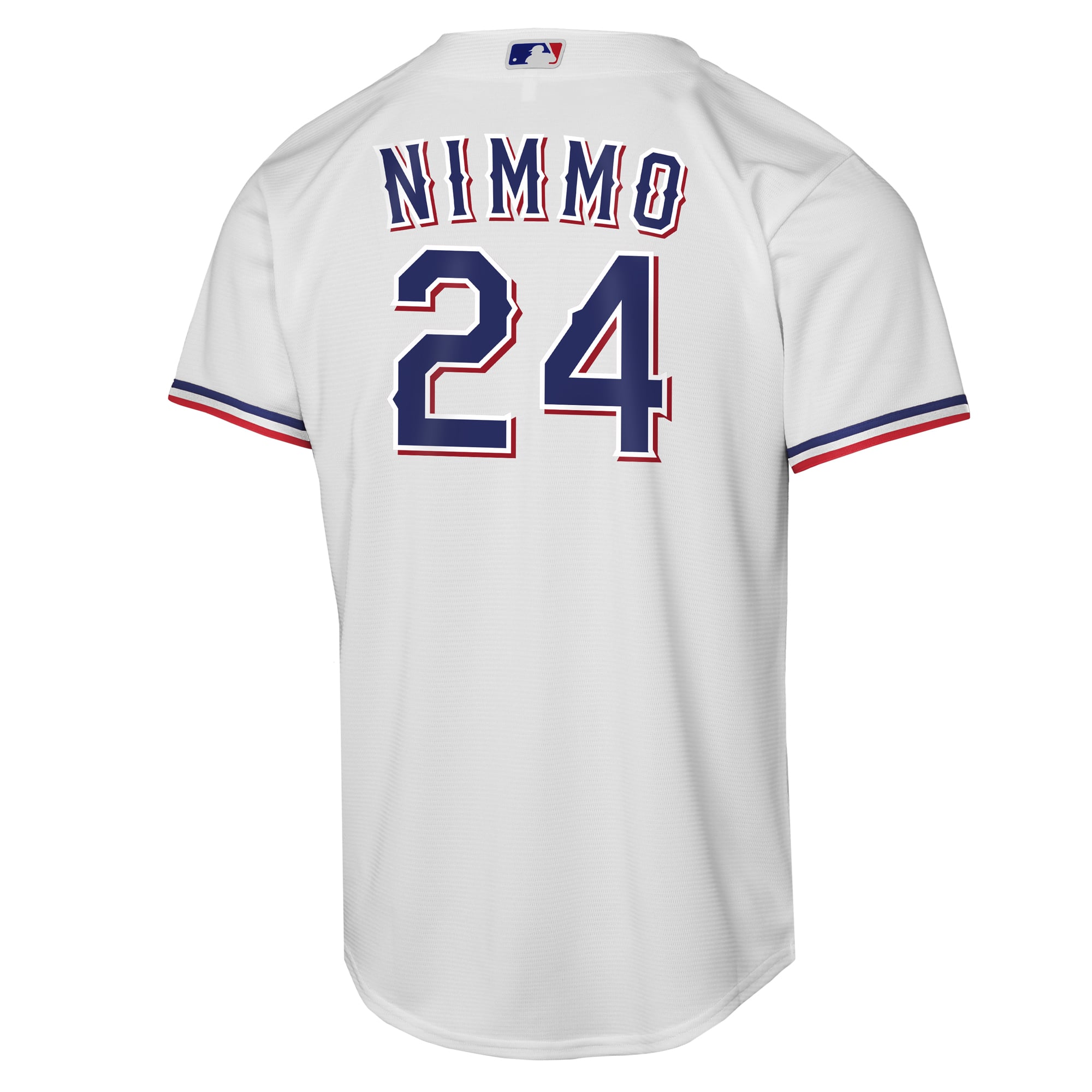 Youth Nike Brandon Nimmo White Texas Rangers Home Replica Jersey