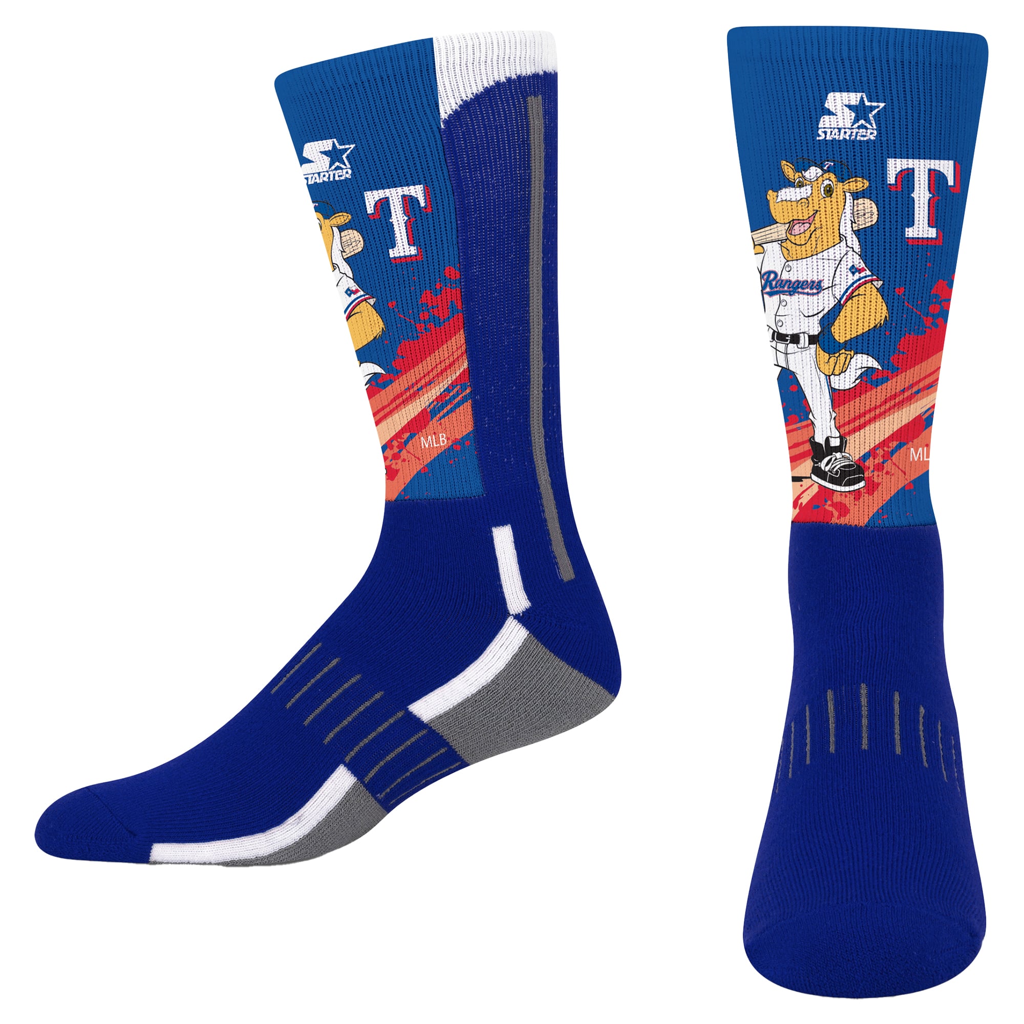 Chaussettes montantes Youth Starter Royal Texas Rangers Phenom Mascot Color Splash